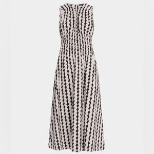 [Rails] Ilona Midi Shibori Print Cotton Blend Wide Gathered Waist